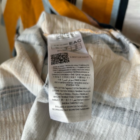 Guess Retro 90s style Striped Cotton T-Shirt Men’s Size Large - Picture 6 of 8